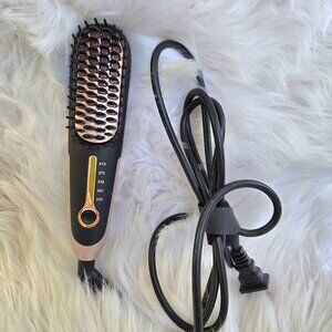BUTURE Hair Mini Straightening Ceramic Brush for Travel